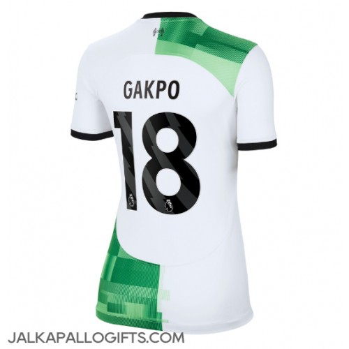 Liverpool Cody Gakpo #18 Vieraspaita Naiset 2023-24 Lyhythihainen